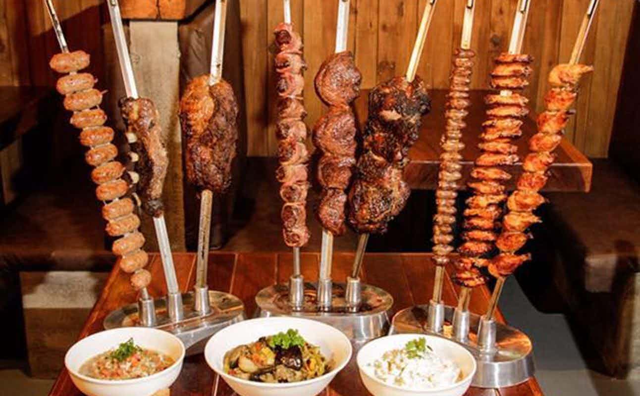 Enjoy Brazilian, Grill & Barbeque, Vegetarian options, Gluten Free Options, Restaurant, Highchairs available, Wheelchair accessible, Table service, $$$$ and Groups cuisine at Brazooka - BBQ Brazil in Papanui, Christchurch