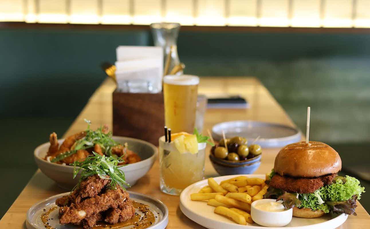 Enjoy Breakfast, Burgers, Pub Food, Vegetarian options, Restaurant, Bars & Pubs, Cafe, $$$$, Craft Beer, Wine Bar, Special Occasion, Kids, Families, Date night, Business Meetings, Groups and Bar Scene cuisine at The Green Room Eatery in Botany, Auckland