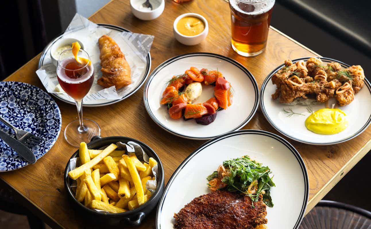 Enjoy British, Pub Food, Vegetarian options, Restaurant, Bars & Pubs, Free onsite parking, Dog friendly, $$$, Live music and Local Cuisine cuisine at The Victoria in Christchurch Central, Christchurch
