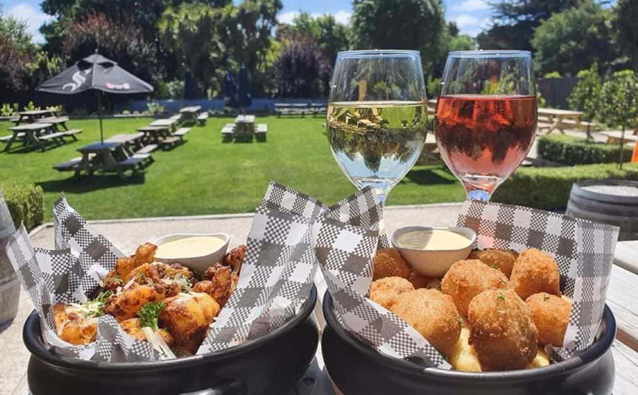Enjoy New Zealand, Pizza, Vegetarian options, Gluten Free Options, Bars & Pubs, Hotel Restaurant, Indoor & Outdoor Seating, Beer Garden, $$, Groups and Families cuisine at Tai Tapu Hotel - The Tap in Tai Tapu, Christchurch
