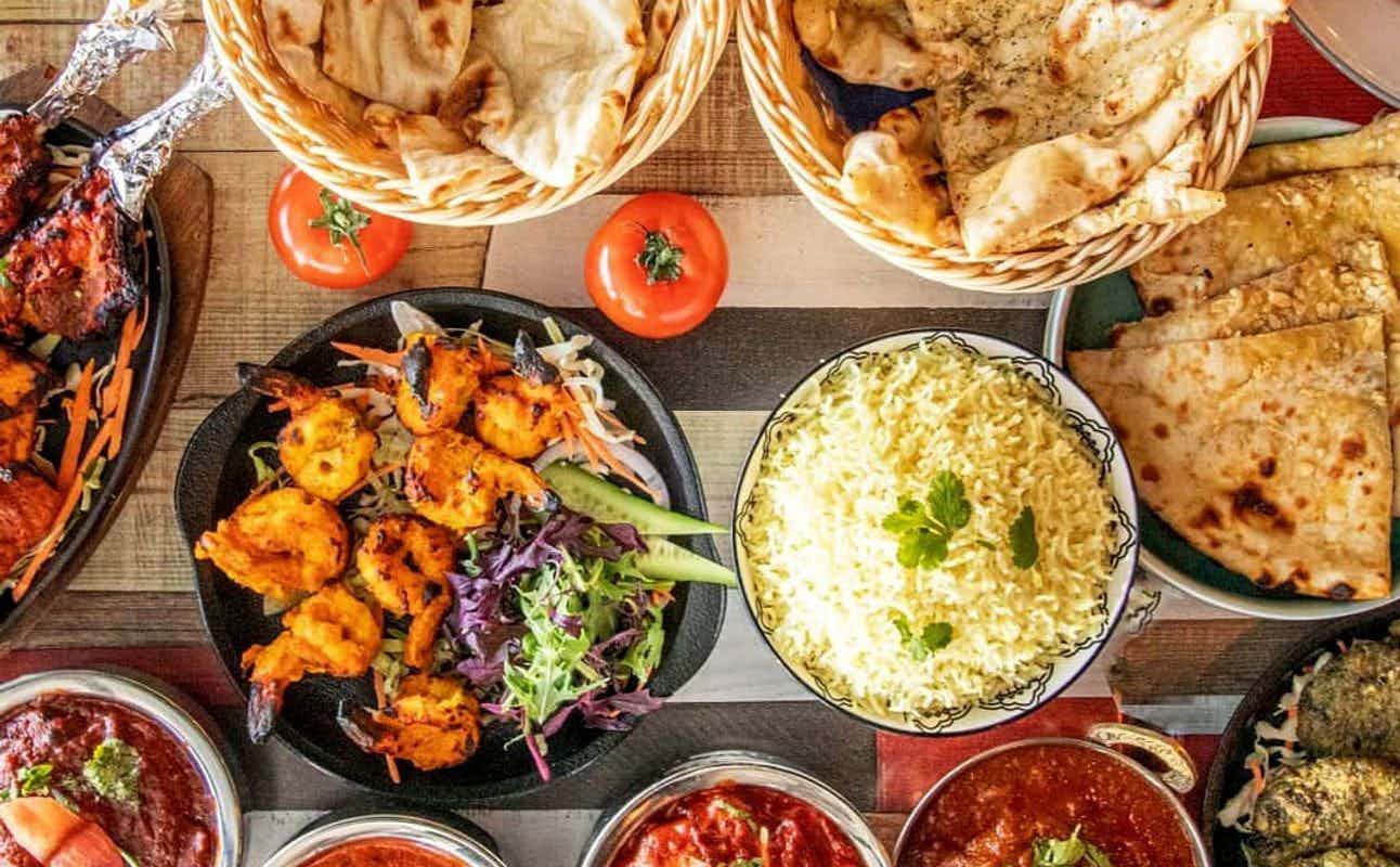 Enjoy Indian, Seafood, Vegetarian, Vegan Options, Vegetarian options, Restaurant, Table service, Child-Friendly, $$, Families, Kids and Groups cuisine at Basmati's Indian Eatery in Christchurch Central, Christchurch