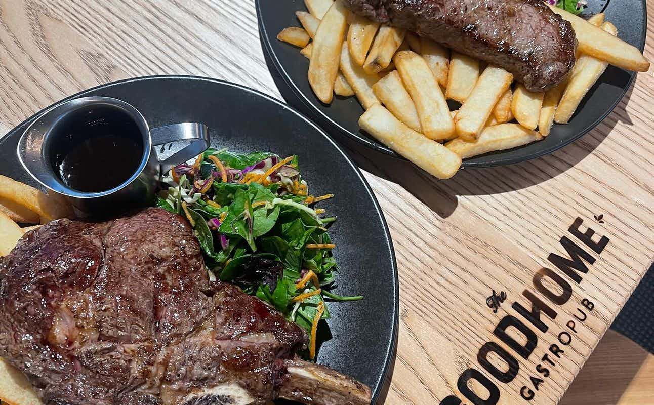 Enjoy Pub Food, Family, New Zealand, Gluten Free Options, Vegan Options, Vegetarian options, Gastropub, Wheelchair accessible, Highchairs available, Table service, $$$, Groups and Families cuisine at The Good Home Prebbleton in Prebbleton, Christchurch