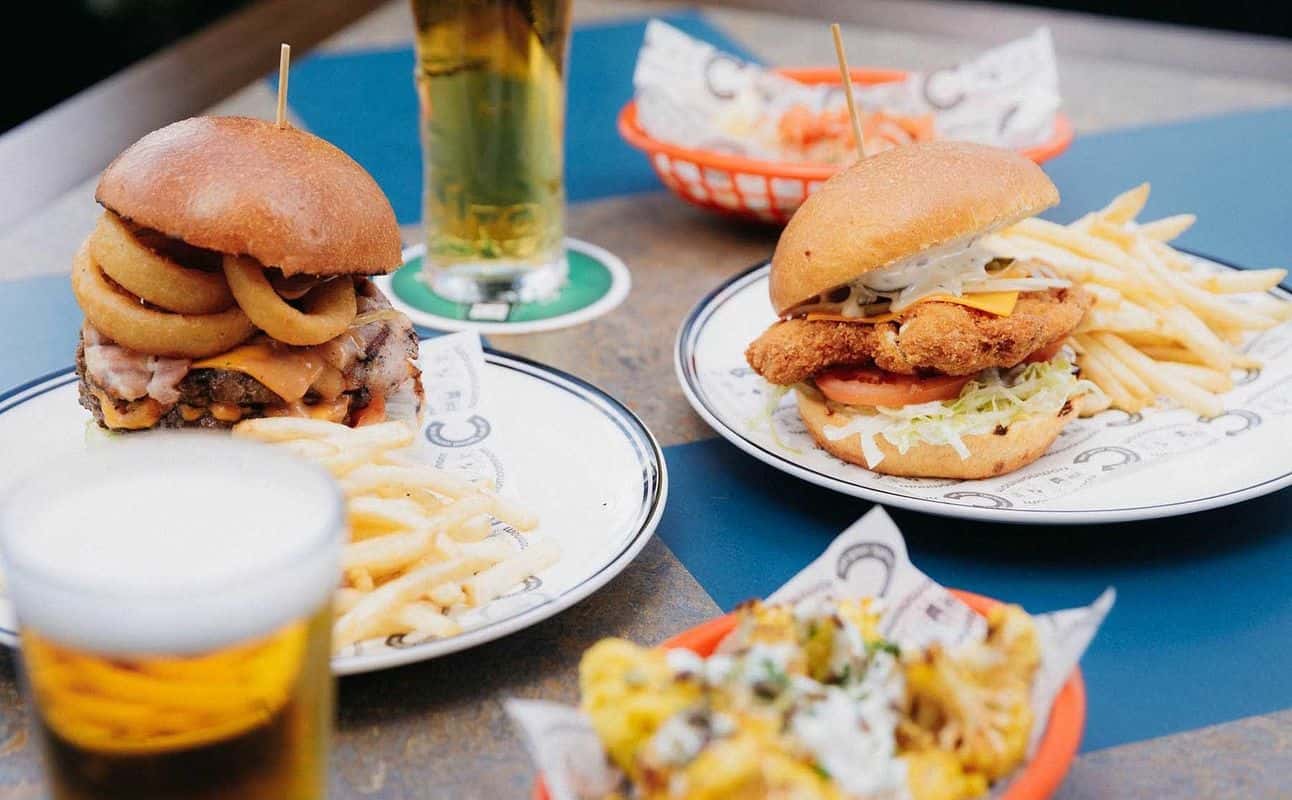 Enjoy New Zealand, Burgers, Vegetarian options, Bars & pubs, Indoor & outdoor seating, $$$, Craft beer and Groups cuisine at Coops Corner Pub in Viaduct Harbour, Auckland