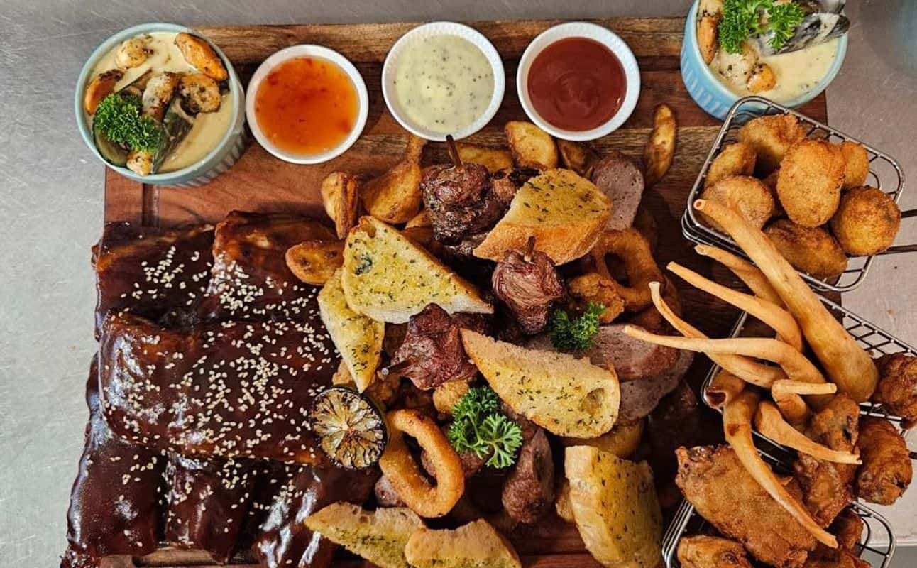 Enjoy Burgers, Small plates, Pizza, Vegetarian options, Restaurant, Indoor & outdoor seating, $$, Groups and Families cuisine at Super Casual Bar & Eatery in Rotorua