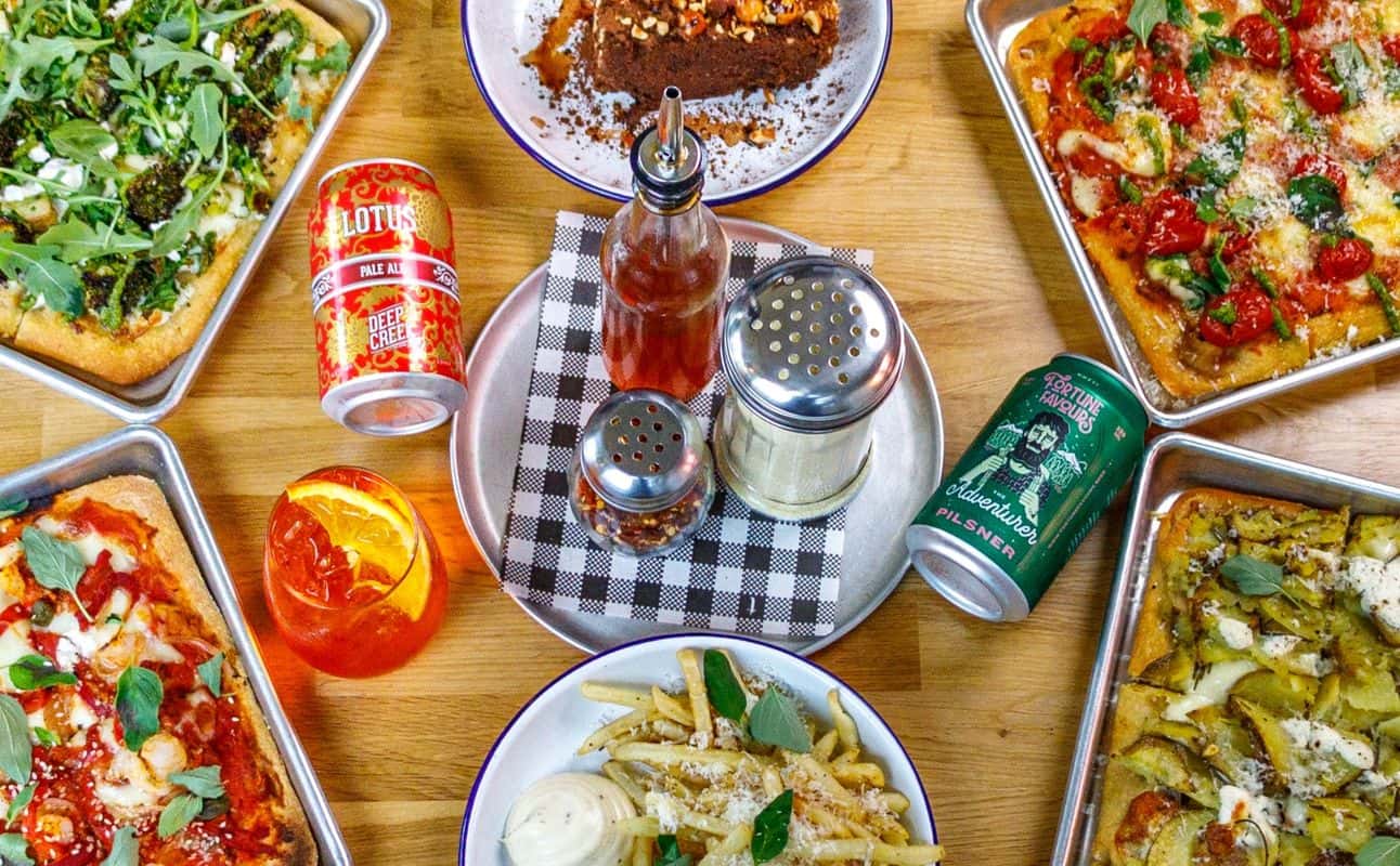 Enjoy Pizza and Wine bar cuisine at Bottle and Stone in Christchurch Central, Christchurch