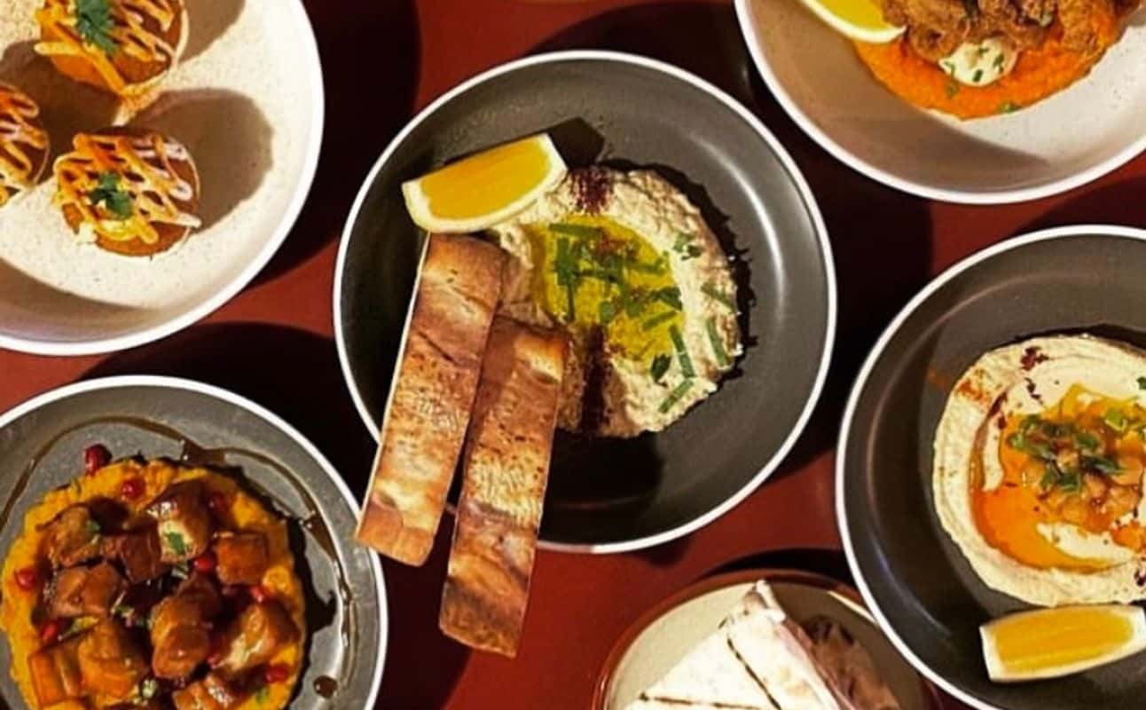 Enjoy Latin American, Middle Eastern, Mediterranean, Gluten Free options, Vegetarian options, Vegan options, Cocktail bar, Cafe, Wine bar, Restaurant, Indoor & outdoor seating, Table service, Wheelchair accessible, $$$, Groups, Bar scene, Date night, Special occasion and Wine bar cuisine at Carmen Jones in Karangahape Road, Auckland