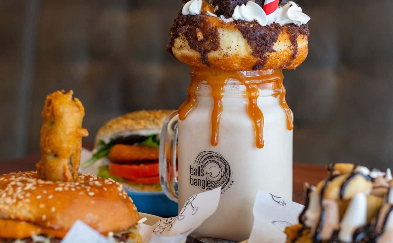 Enjoy Desserts / bakeries, Family, Burgers, Vegetarian options, Cafe, Child friendly, $, Families and Kids cuisine at Balls and Bangles in Queenstown CBD, Queenstown