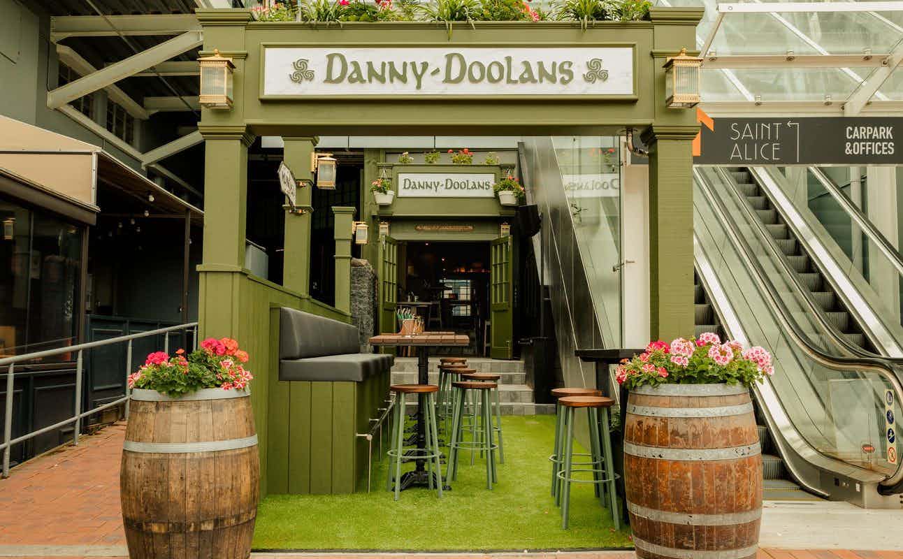 Enjoy Irish cuisine at Danny Doolans Viaduct in Viaduct Harbour, Auckland