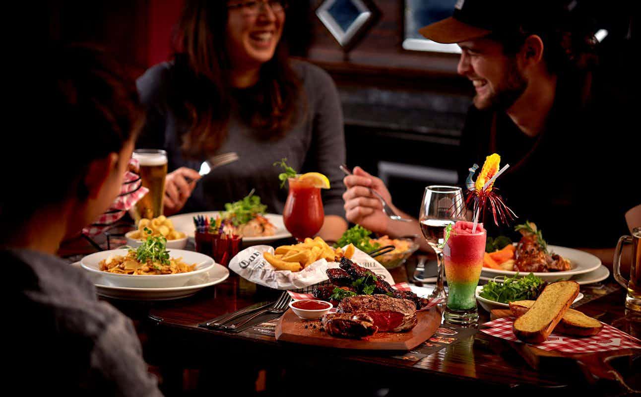 Enjoy Family, New Zealand and Steakhouse cuisine at Cobb & Co Taupo in Taupo