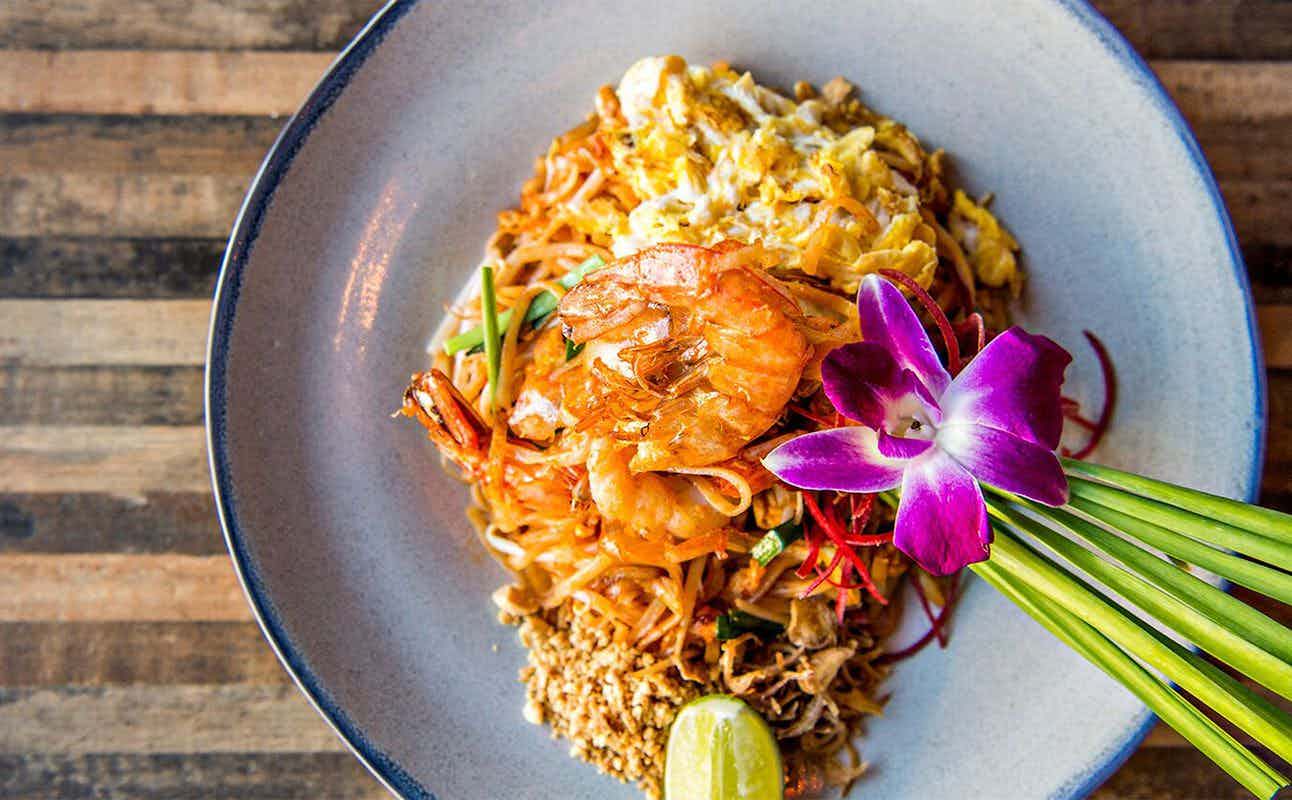 Enjoy Thai, Vegan Options, Vegetarian options, Restaurant, Street Parking, Free Wifi, Indoor & Outdoor Seating, Wheelchair accessible, Private Dining, $$, Families and Groups cuisine at La Ruby Thai in Ferrymead, Christchurch