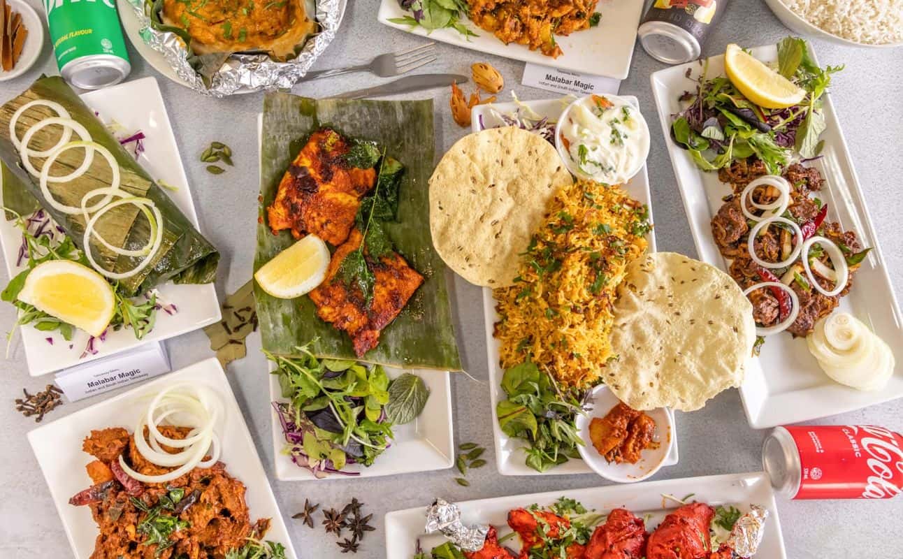 Enjoy South Indian, Gluten Free options, Vegetarian options, Restaurant, Child friendly, Table service, Street parking, $$, Groups and Families cuisine at Malabar Magic in South Dunedin, Otago