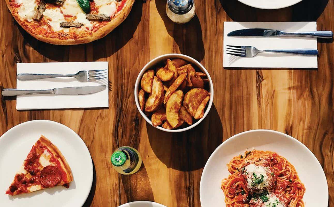 Enjoy Italian, Pizza, Family, Gluten Free Options, Vegan Options, Vegetarian options, Restaurant, Free Wifi, Highchairs available, Wheelchair accessible, Table service, $$, Groups, Families and Kids cuisine at La Porchetta Parnell in Parnell, Auckland