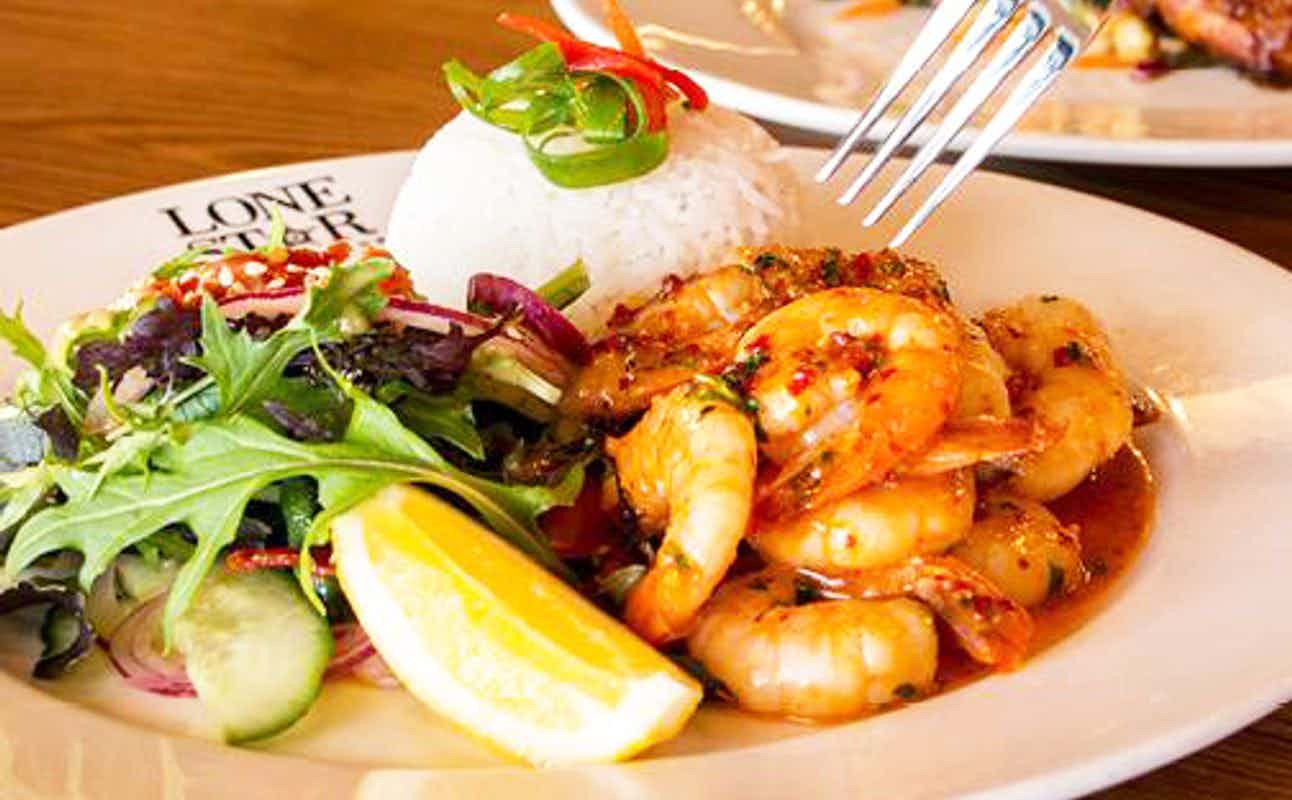 Enjoy Family and Seafood cuisine at Lone Star - New Plymouth in New Plymouth, Taranaki