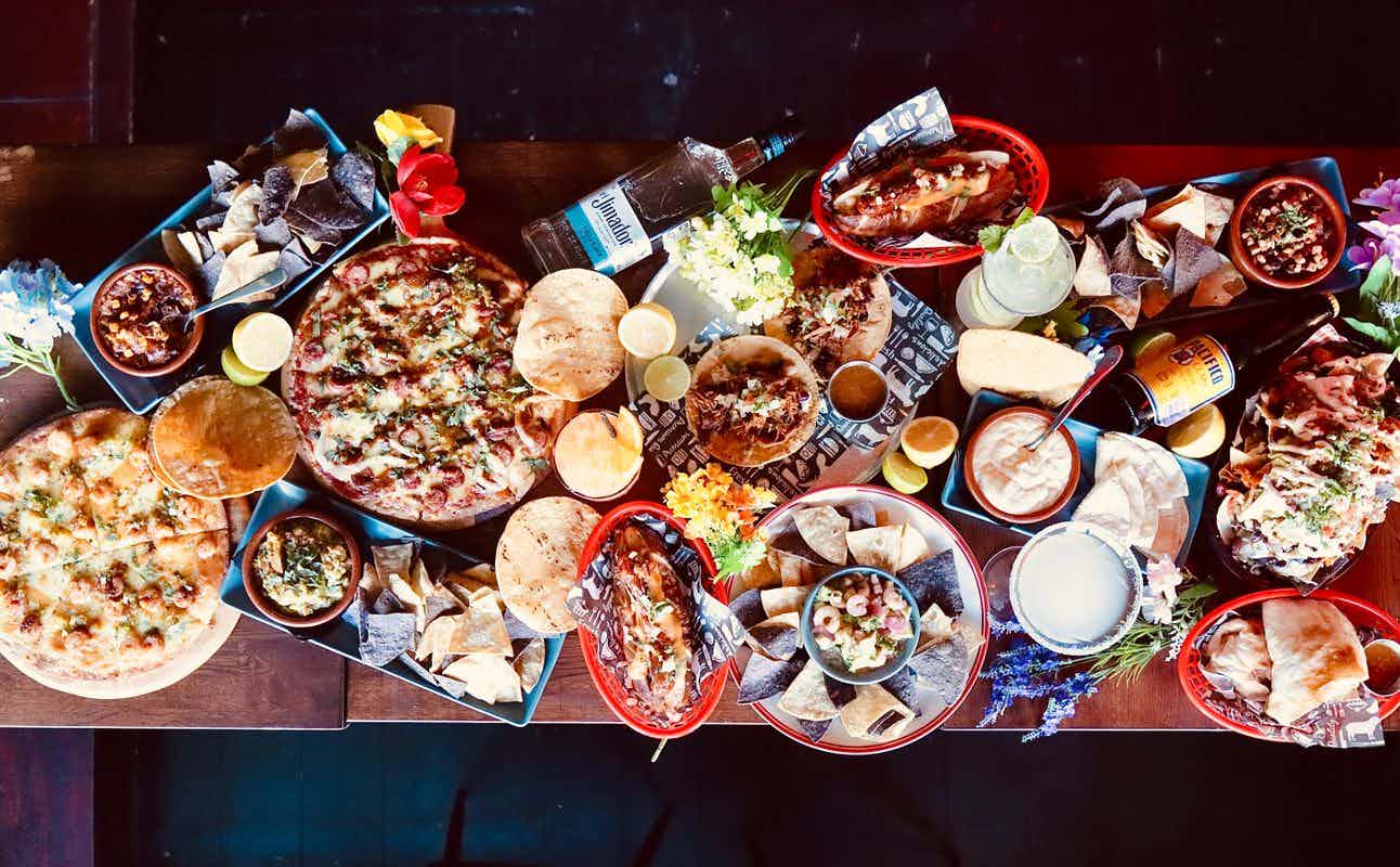 Enjoy Mexican, Pub Food, Dairy Free Options, Gluten Free Options, Vegan Options, Vegetarian options, Bars & Pubs, Late night, Table service, $$, Families, Live music and Groups cuisine at Saint Diablo in Courtenay Place, Wellington
