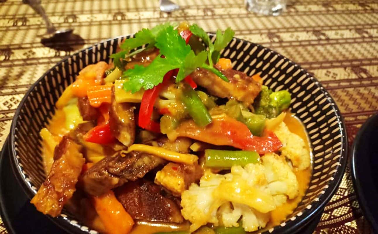 Enjoy Asian, Thai, Vegan options, Vegetarian options, Gluten Free options, Restaurant, Late night, Highchairs available, $$$, Families and Groups cuisine at Thai Orchid Restaurant in Palmerston North, Manawatu