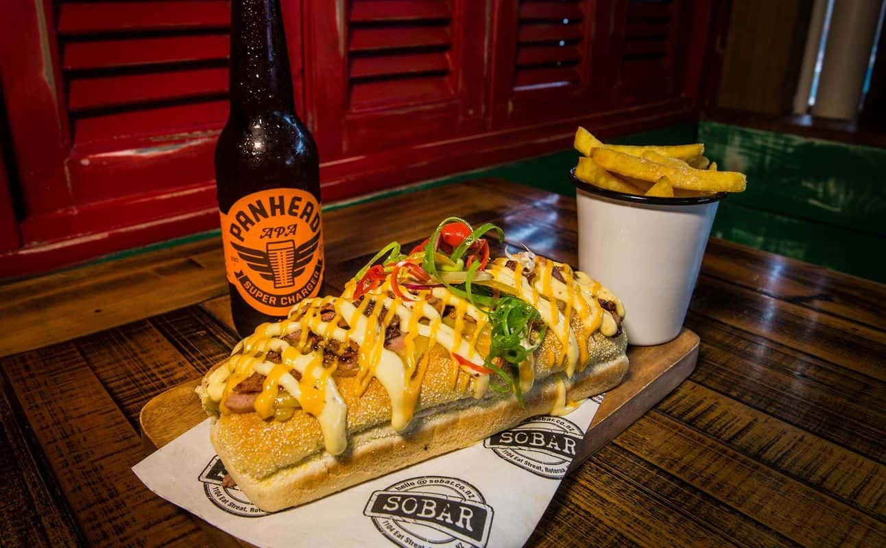 Enjoy Burgers, Pizza and American cuisine at SOBAR in Rotorua