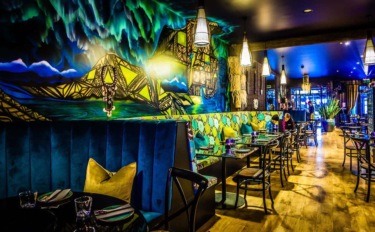 Enjoy Fusion, Pacific, Asian, Gluten Free Options, Vegetarian options, Vegan Options, Restaurant, Wheelchair accessible, Highchairs available, Street Parking, Non-smoking, $$$, Date night, Live music, Families, Groups and Special Occasion cuisine at Blue Kanu in Queenstown CBD, Queenstown