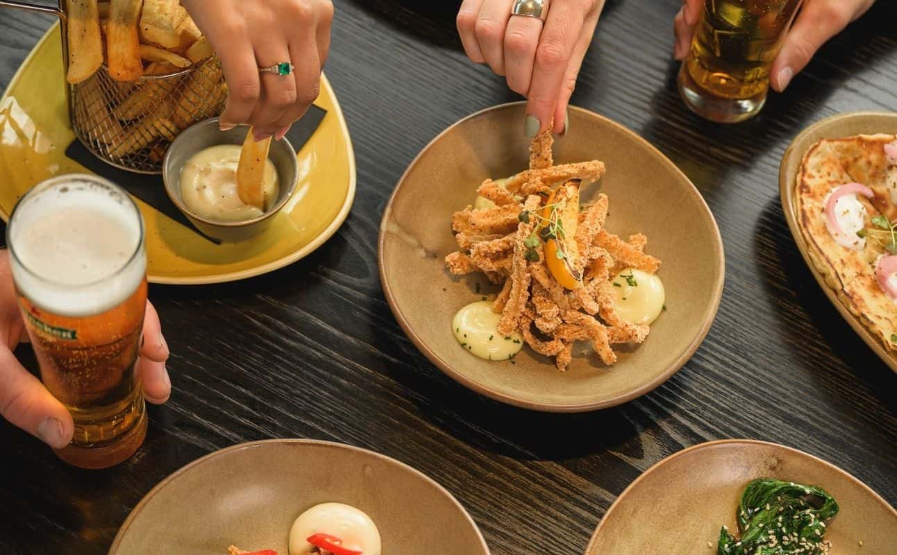 Enjoy International, Dairy free options, Gluten Free options, Vegan options, Vegetarian options, Restaurant, Table service, Wheelchair accessible, $$$, Groups, Families and Wine bar cuisine at Food Exchange in Harewood, Christchurch