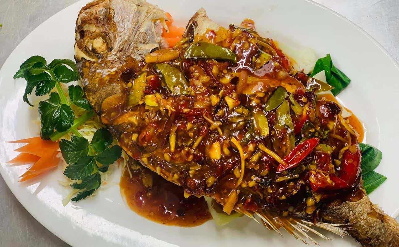 Enjoy Thai, Asian and Seafood cuisine at The Thai Restaurant in Rotorua