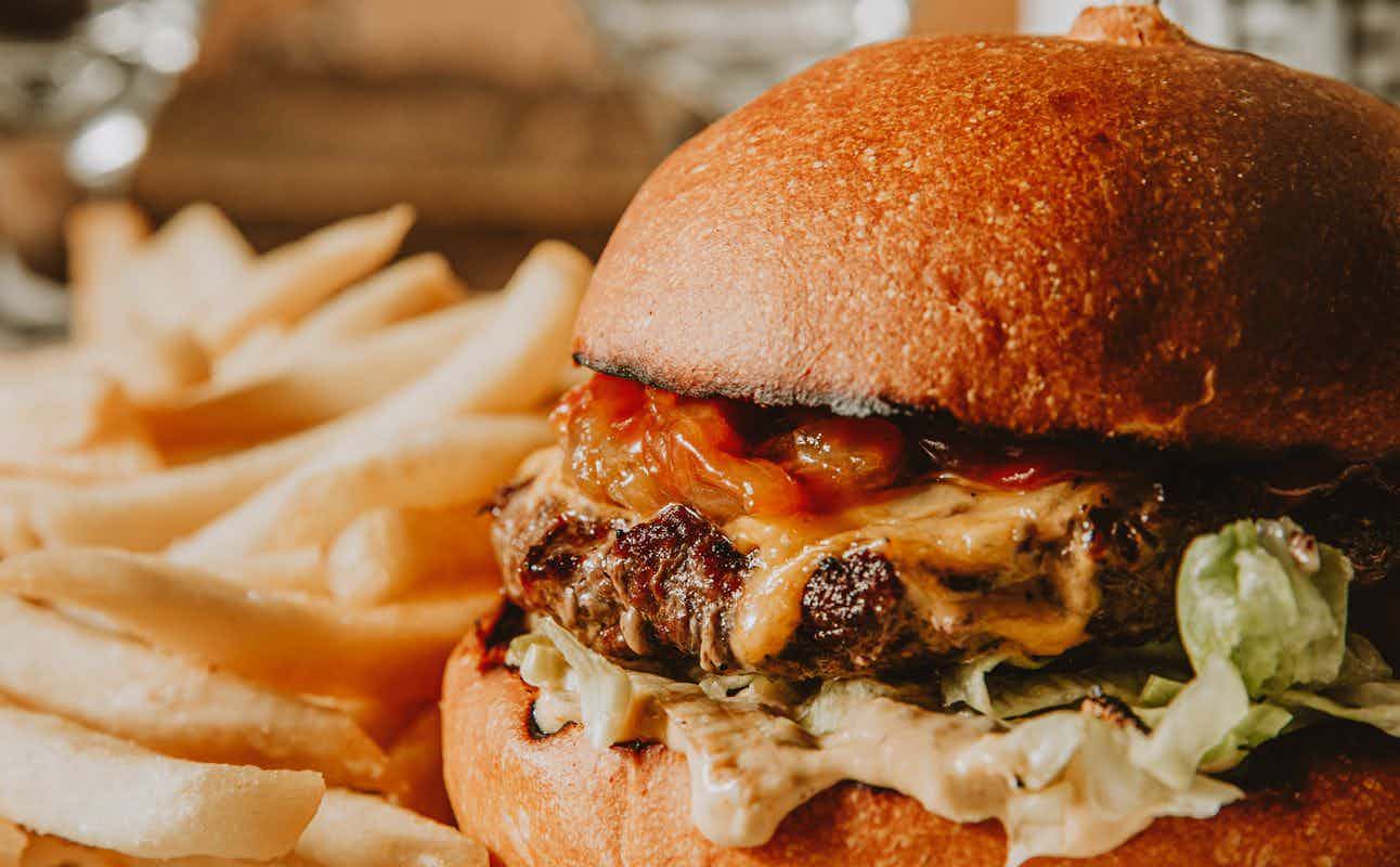 Enjoy Burgers and New Zealand cuisine at Brew on Quay in Downtown, Auckland