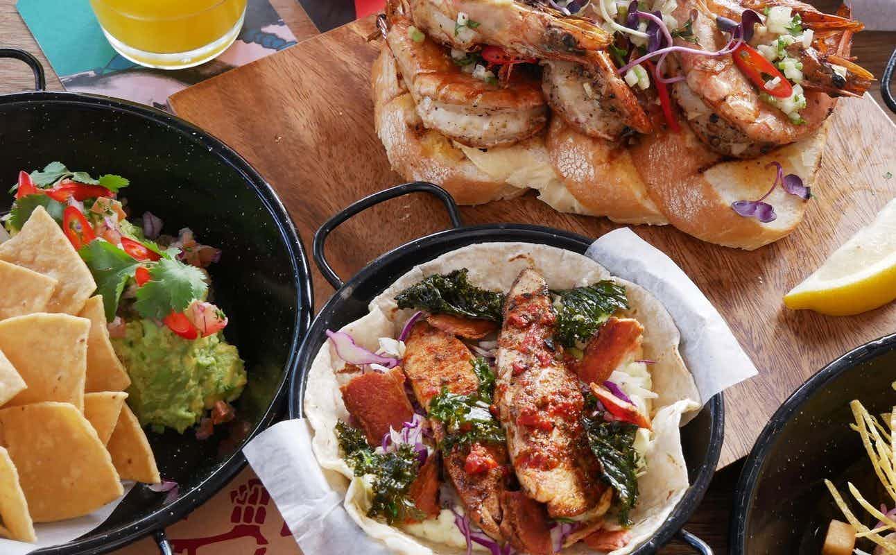 Enjoy Mexican, Vegetarian options, Vegan Options, Gluten Free Options, Restaurant, Indoor & Outdoor Seating and $$$$ cuisine at Mexico Ellerslie in Ellerslie, Auckland