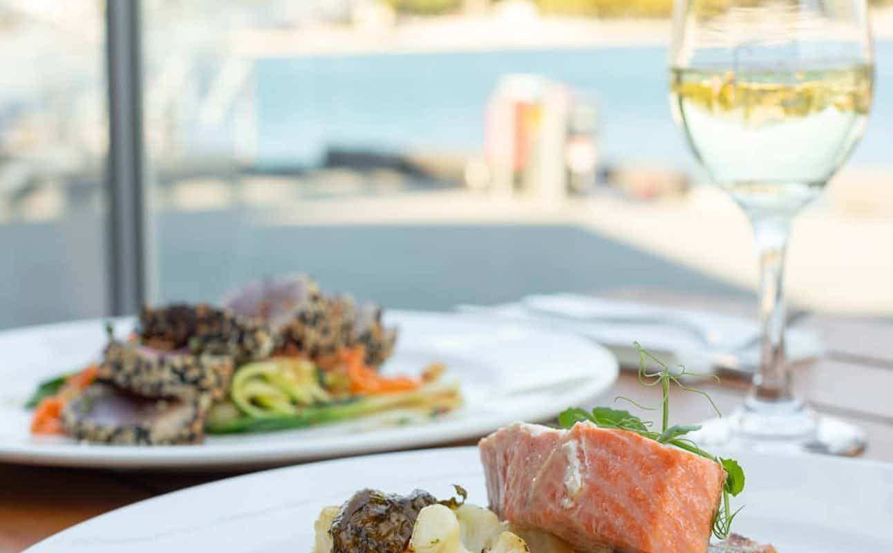 Enjoy Seafood, Vegetarian, Vegetarian options, Dairy Free Options, Vegan Options, Restaurant, Waterfront, Table service, Wheelchair accessible, $$$, Date night, Families, Views and Special Occasion cuisine at Finz Seafood and Grill in Queenstown Town Centre, Queenstown