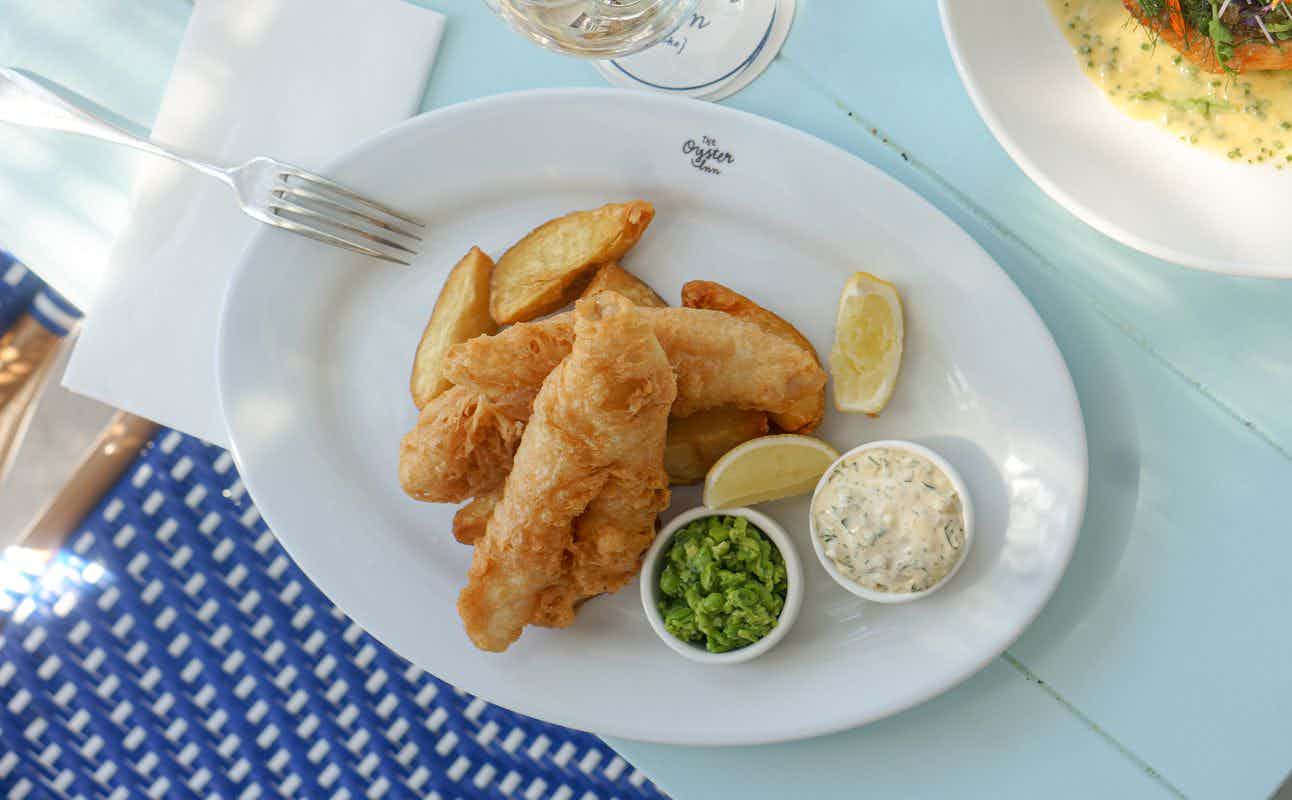 Enjoy Seafood and Wine Bar cuisine at The Oyster Inn in Waiheke Island, Auckland