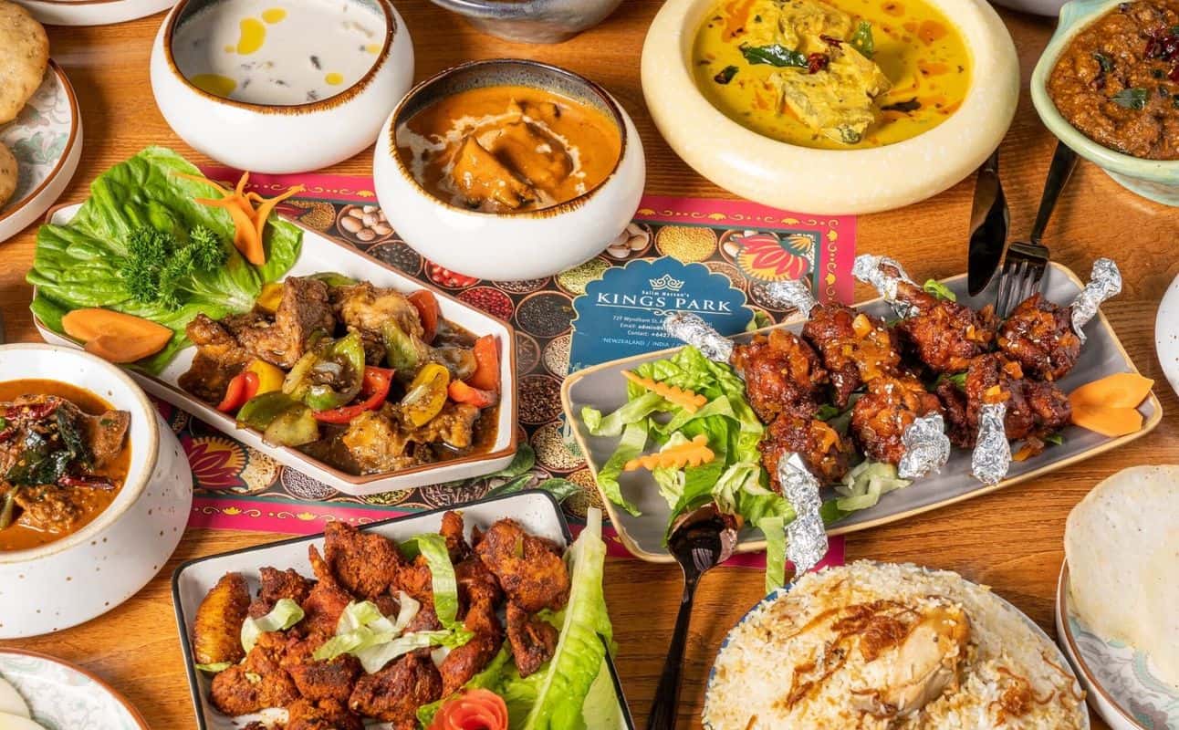 Enjoy Asian, Indian, Vegetarian options, Restaurant, Table service, $$, Groups and Families cuisine at Kings Park in Auckland City Centre, Auckland
