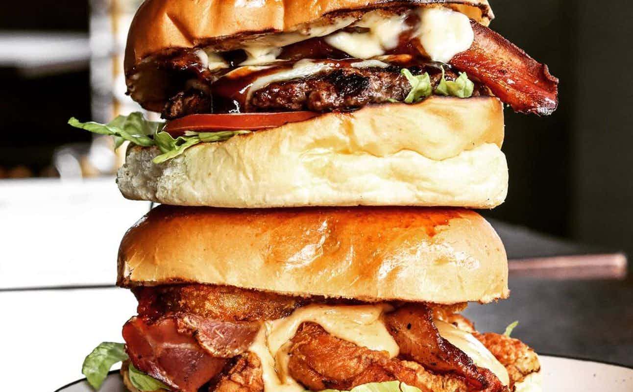 Enjoy Burgers, New Zealand, Pizza and Craft Beer cuisine at Handmade Burgers & Bar in Kingsland, Auckland