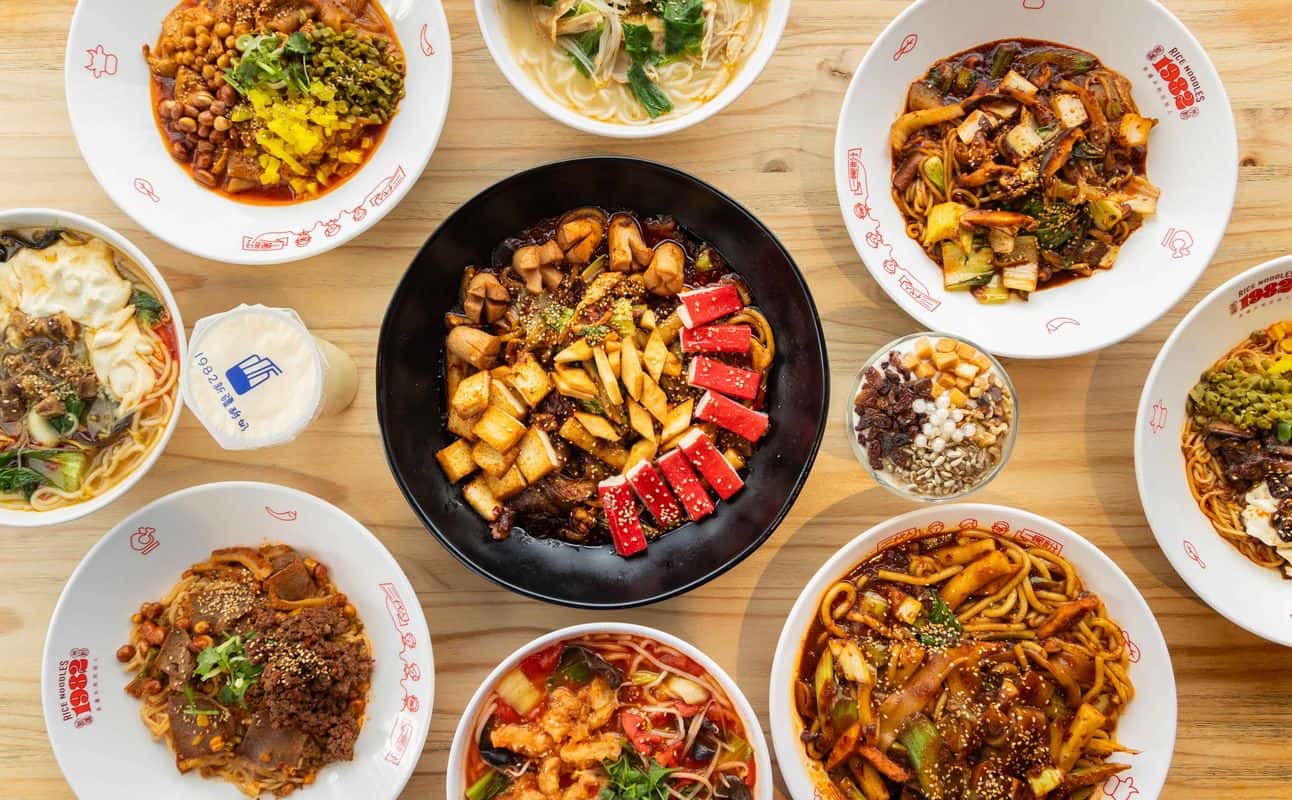 Enjoy Chinese, Asian, Vegetarian options, Restaurant, Free wifi, $$, Families and Groups cuisine at 1982 Xinjiang Rice Noodles Dominion Road in Mount Eden, Auckland