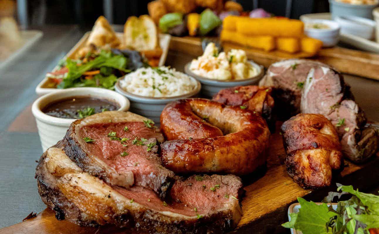Enjoy Brazilian, Grill & Barbeque, Steakhouse, Dairy Free Options, Gluten Free Options, Vegetarian options, Restaurant, Highchairs available, Table service, $$$, Groups, Families and Date night cuisine at Fogo Brazilian BBQ Experience in Queenstown Town Centre, Queenstown