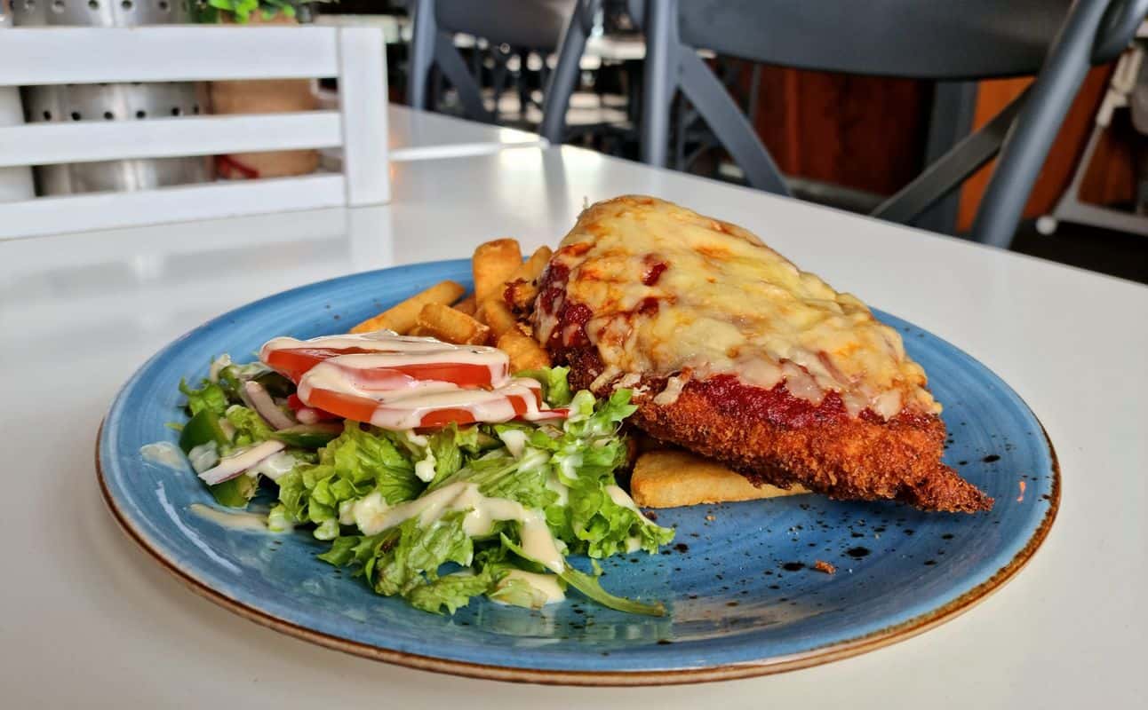 Enjoy Pub Food, New Zealand, Vegetarian options, Restaurant, Bars & pubs, Late night, Highchairs available, Table service, Wheelchair accessible, Street parking, Indoor & outdoor seating, $$, Groups, Families, Bar scene, Special occasion and Live music cuisine at Butlers Reef in New Plymouth, Taranaki