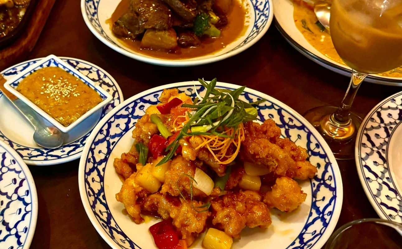 Enjoy Thai, Vegetarian options, Restaurant, Wheelchair accessible, Table service, Highchairs available, $$$, Families, Groups and Business meetings cuisine at Thai House Restaurant in Grey Lynn, Auckland