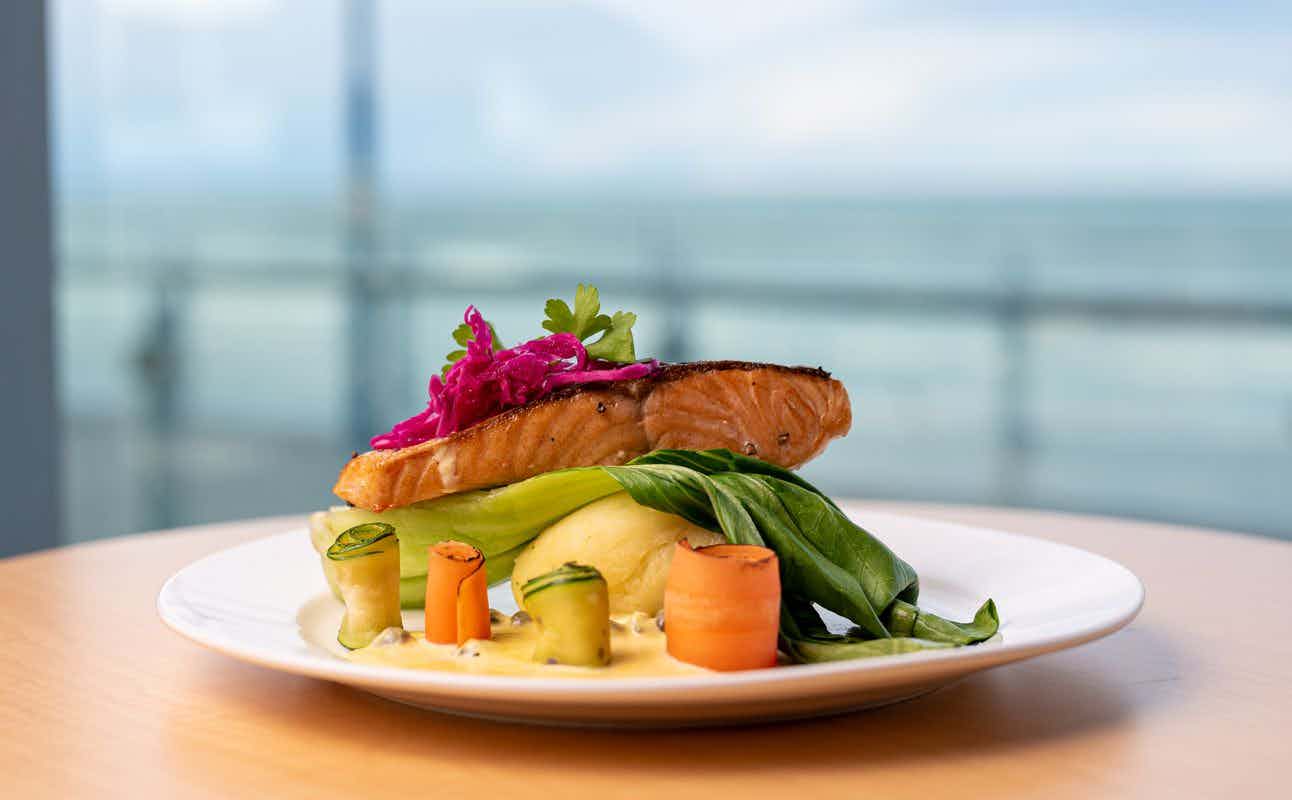 Enjoy Seafood and New Zealand cuisine at Salt on the Pier in New Brighton, Christchurch