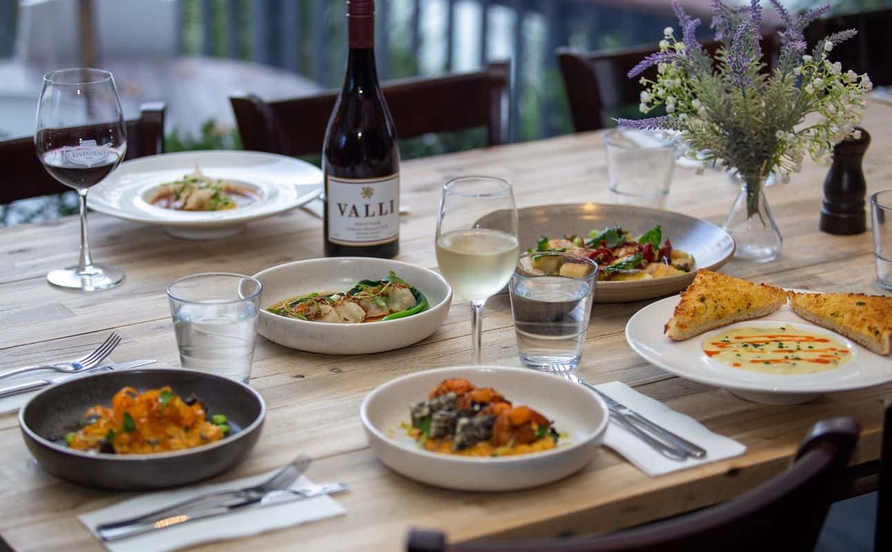 Enjoy European, Pub Food, Vegetarian options, Vegan options, Gluten Free options, Bars & pubs, Gastropub, Late night, Indoor & outdoor seating, $$$$ and Groups cuisine at The Landing at The Riverhead in Riverhead, Auckland