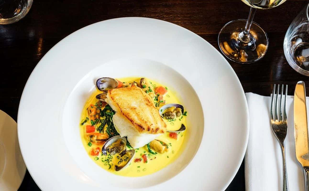 Enjoy Seafood, European, Vegetarian options, Restaurant, Indoor & outdoor seating, Highchairs available, Table service, $$$, Families, Groups and Views cuisine at Annabelle's Restaurant in Saint Heliers, Auckland