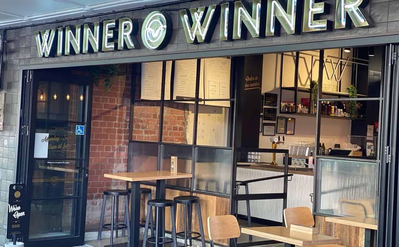 Enjoy Burgers, New Zealand, Vegan Options, Vegetarian options, Restaurant, Indoor & Outdoor Seating, $$ and Groups cuisine at Winner Winner Courtenay Place in Wellington City Centre, Wellington